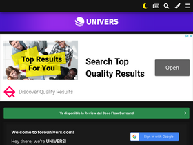 'forounivers.com' screenshot