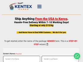 'kentexcargo.com' screenshot