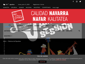 'gipuzkoagaur.com' screenshot