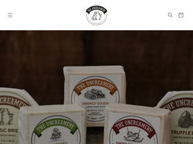 theuncreamery.com homepage screenshot