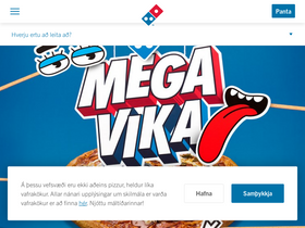 'dominos.is' screenshot