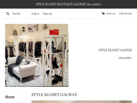 Style Kloset Boutique Galway homepage screenshot