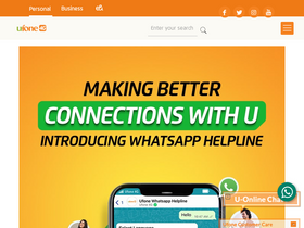 'evc.ufone.com' screenshot