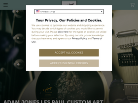 'epiphone.com' screenshot