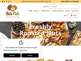 'nutspick.co.uk' screenshot