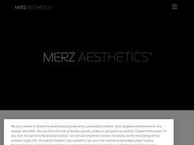 'merzaesthetics.com' screenshot