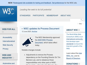 'lists.w3.org' screenshot