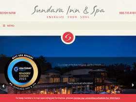 'sundaraspa.com' screenshot