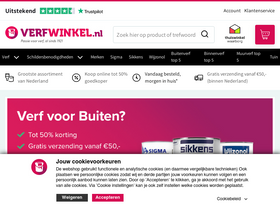 'verfwinkel.nl' screenshot