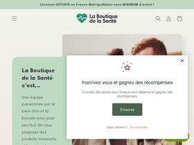 laboutiquedelasante.com website screenshot