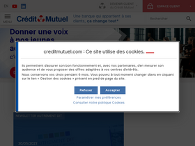 'creditmutuel.com' screenshot