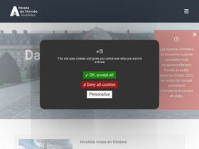 'musee-armee.fr' screenshot