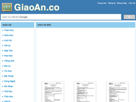 'giaoan.co' screenshot