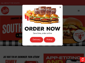 'eatatjacks.com' screenshot