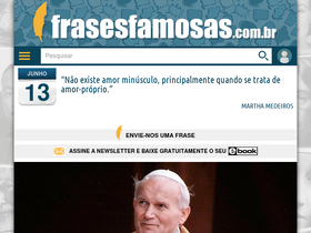 'frasesfamosas.com.br' screenshot