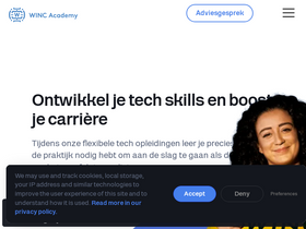 'wincacademy.nl' screenshot