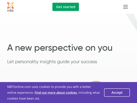 'mbtionline.com' screenshot