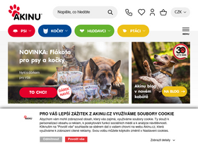 'akinu.cz' screenshot