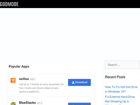 'godmode.one' screenshot