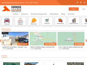'saraivaleiloes.com.br' screenshot