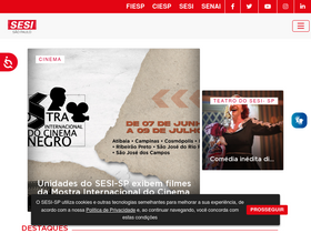 'bauru.sesisp.org.br' screenshot