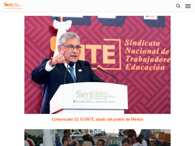 'snte.org.mx' screenshot