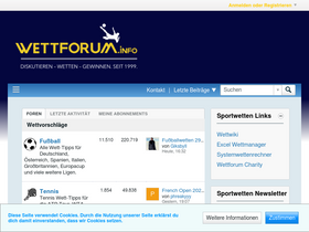 'wettforum.info' screenshot