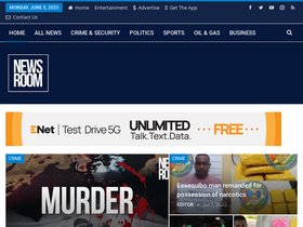 'newsroom.gy' screenshot