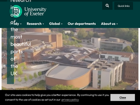 'exeter.ac.uk' screenshot