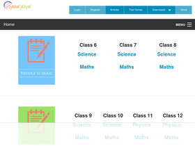 'physicscatalyst.com' screenshot