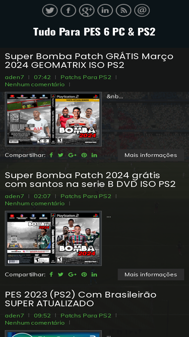 Baixar Bomba Patch (Janeiro) 2023 PS2 ISO grátis em português