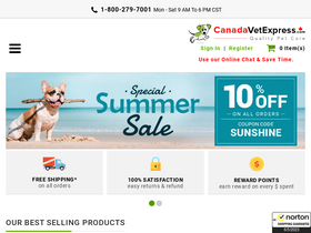 'canadavetexpress.com' screenshot