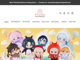 'plushwonderland.com' screenshot