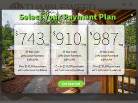 'tumbleweedhouses.com' screenshot