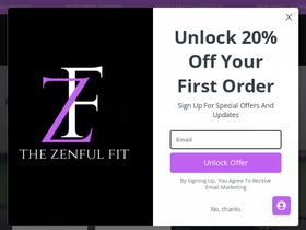 Zenful Fit website screenshot