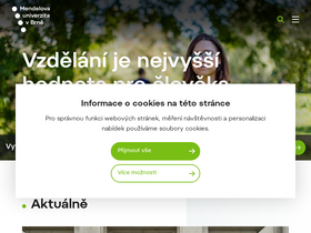 'pefnet.mendelu.cz' screenshot