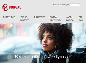 'boreal.no' screenshot