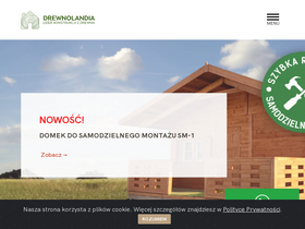 'drewnolandia.pl' screenshot