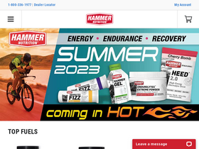 'hammernutrition.com' screenshot