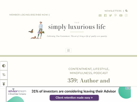 'thesimplyluxuriouslife.com' screenshot