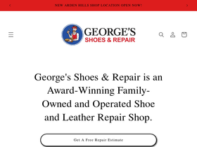 georgesshoes.com homepage screenshot