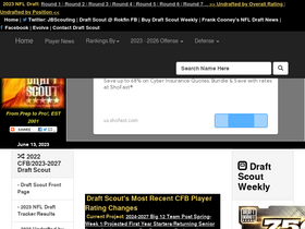 'draftscout.com' screenshot
