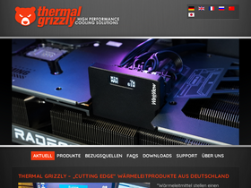 'thermal-grizzly.com' screenshot
