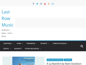 'lastrowmusic.com' screenshot