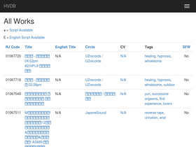 'hvdb.me' screenshot