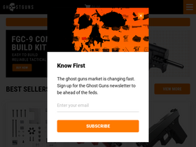 'ghostguns.com' screenshot
