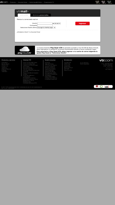Webmail Vtr Net Analytics Market Share Stats Traffic Ranking
