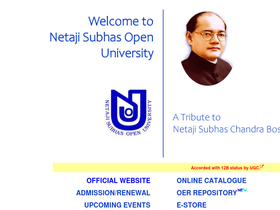 'wbnsou.ac.in' screenshot