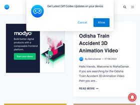 'mahagamer.com' screenshot