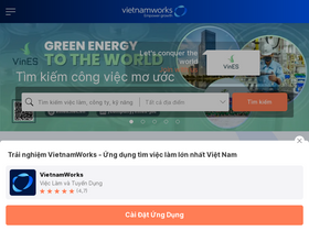 'vietnamworks.com' screenshot